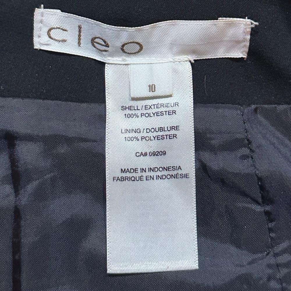 Elegant Black Cleo size 10 Pencil Office Skirt Lined Sissy CD TS - Picture 5 of 6
